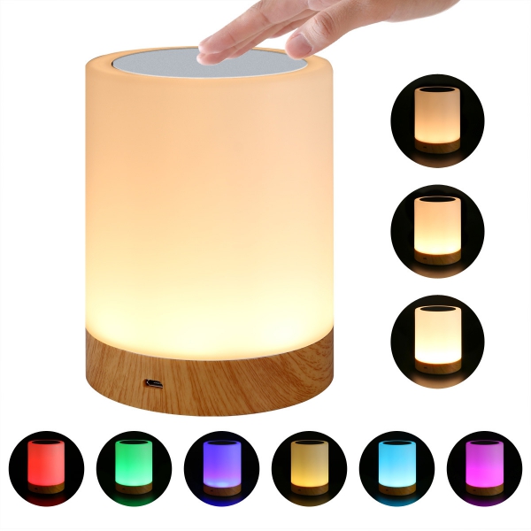 Lampada USB Smart Touch 5 Colori Selezionabili Regolazione Intensità